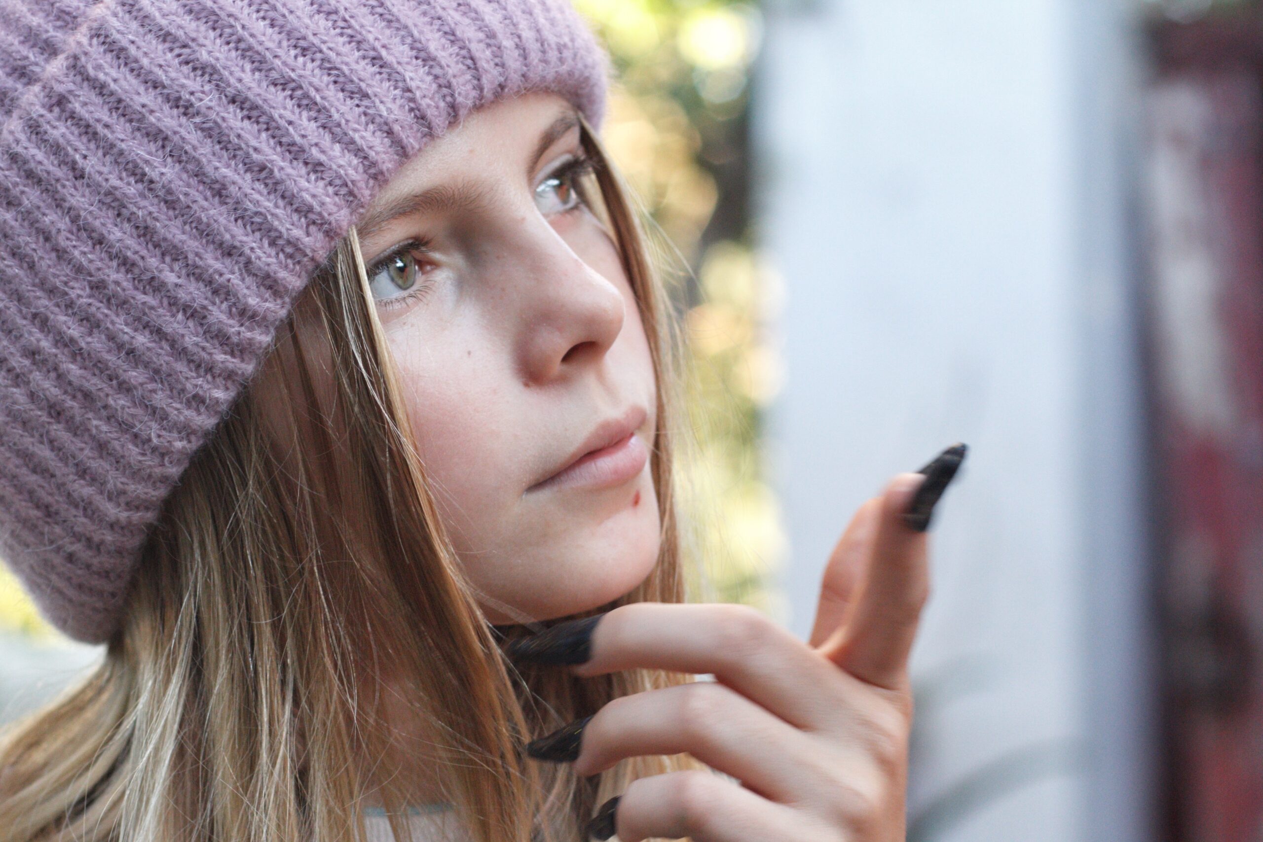 profile portrait of a girl wearing a purple beanie 2022 11 09 21 04 49 utc scaled